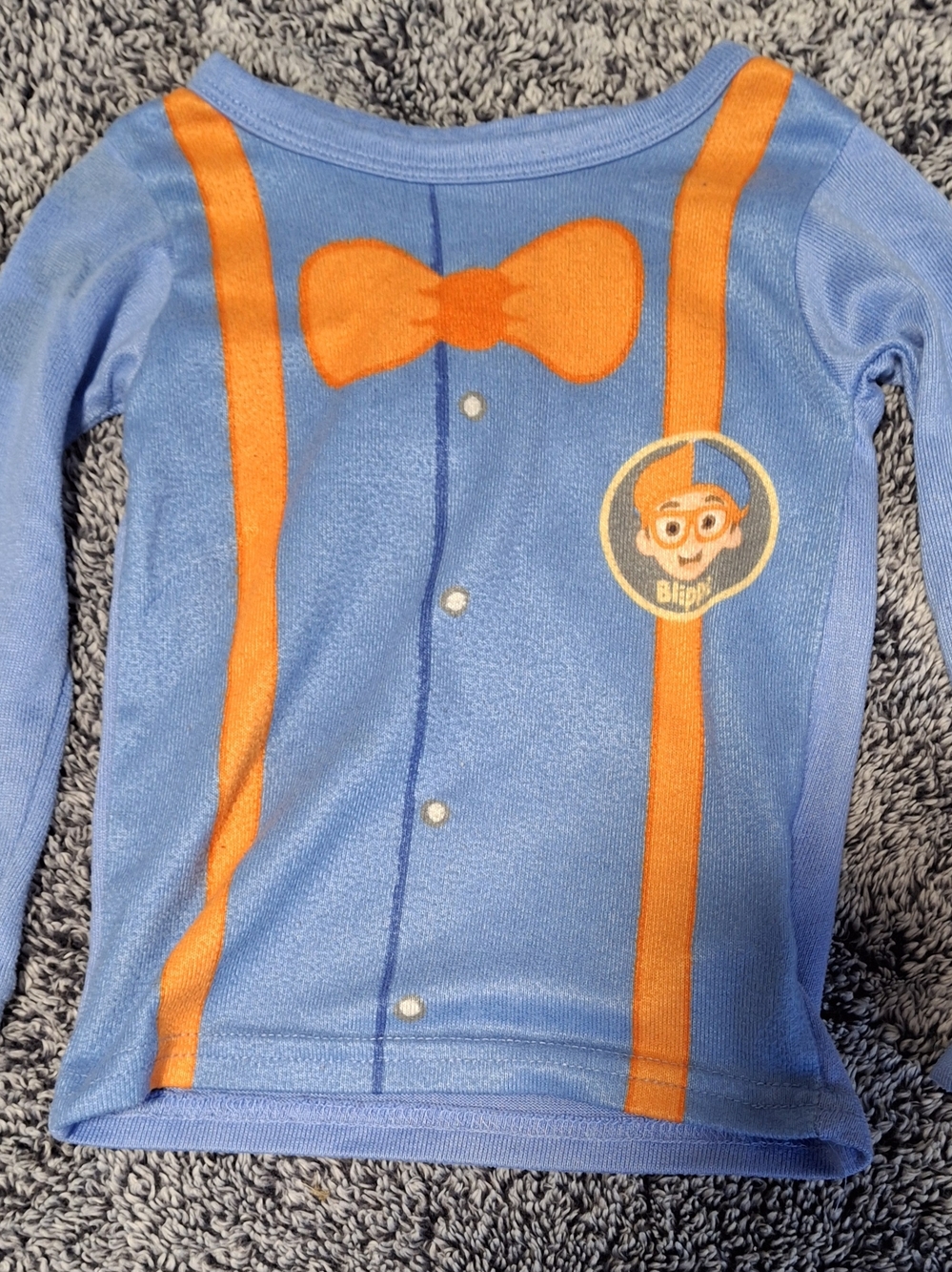 Blue & Orange Blippi Character Tee 1 Call Out